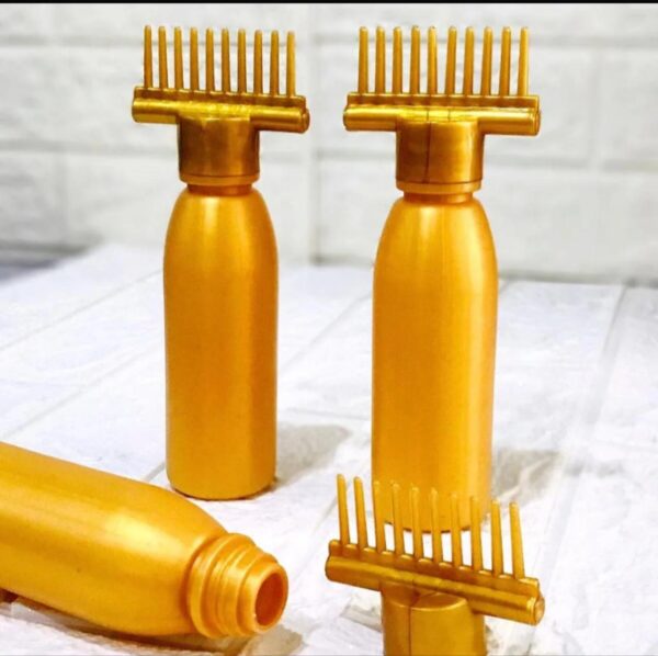 Oil bottle with comb